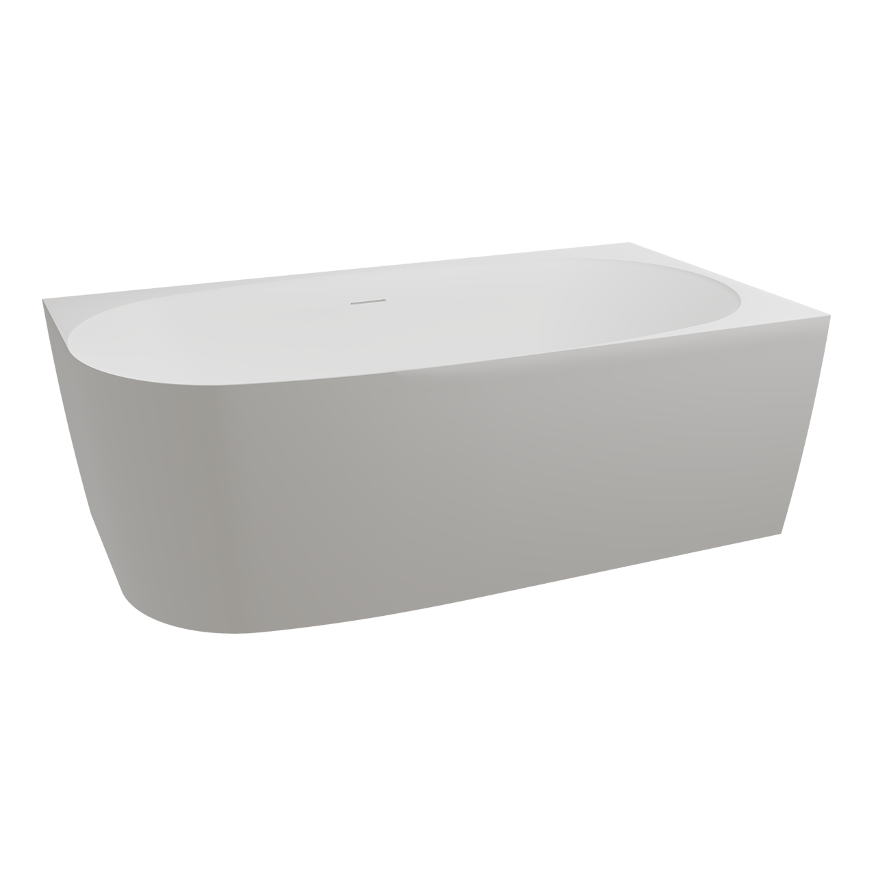 Luca Varess Sutilo baignoire d'angle droite double 160x75cm acrylique blanc mat