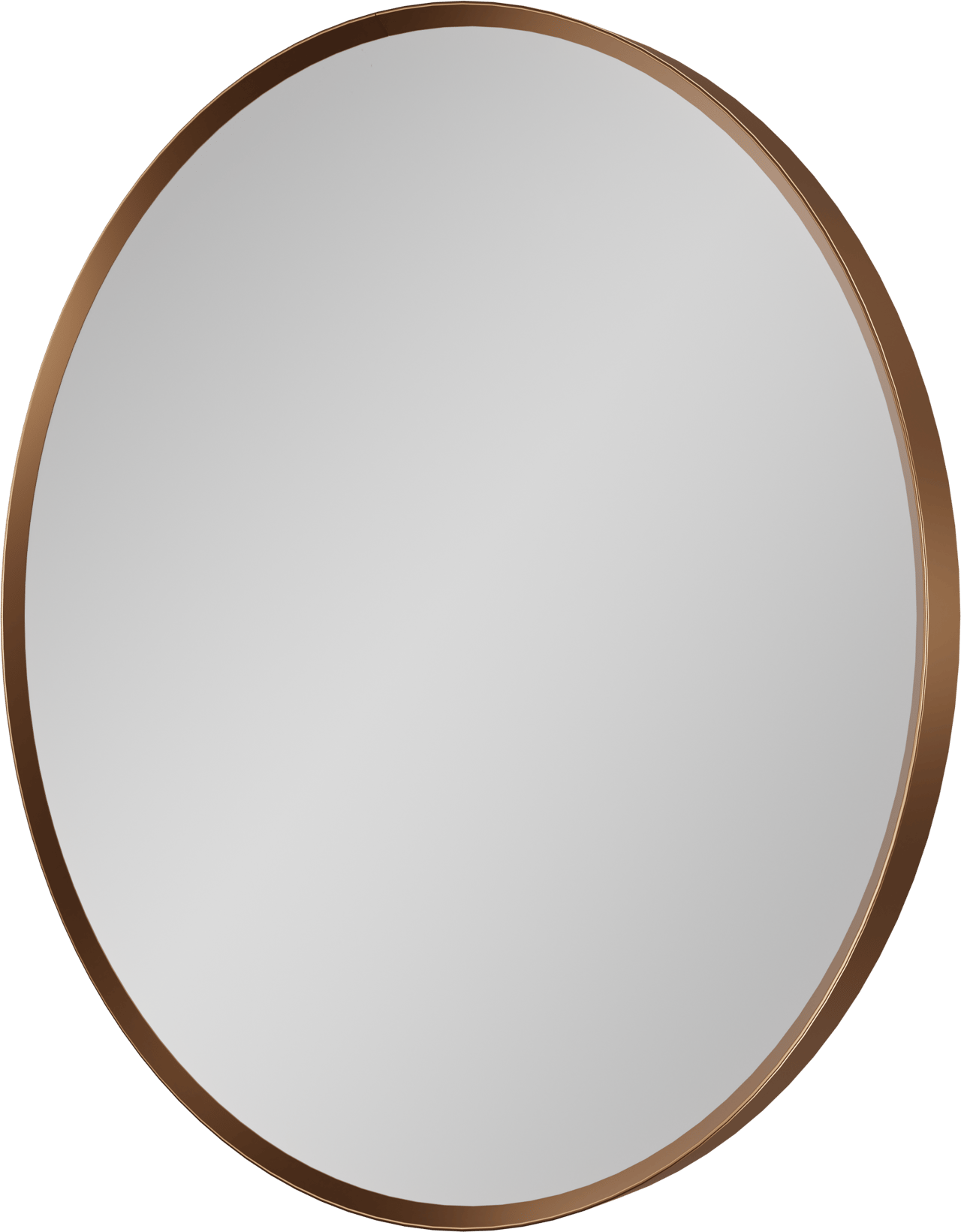 Balmani Auro Gäste-WC Spiegel: Rund, Brushed Rosegold, Ø 45 cm