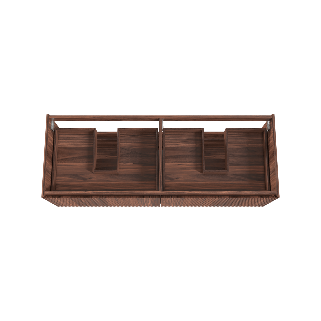 Balmani Fila by Mitra zwevende wastafelonderkast 150 x 55 cm fineer notenhout 4 lades