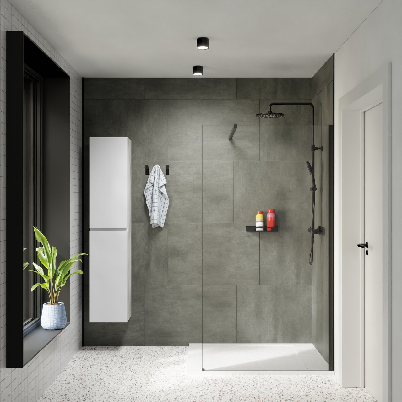 Luca Varess Groovy Wandfliesen (4 Fliesen) 120 x 60 cm, SPC, Colorado Grey