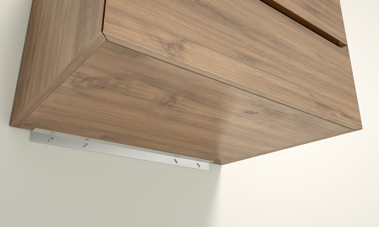 Santeg UniSupport ondersteuningsprofiel wastafelonderkast aluminium 55cm