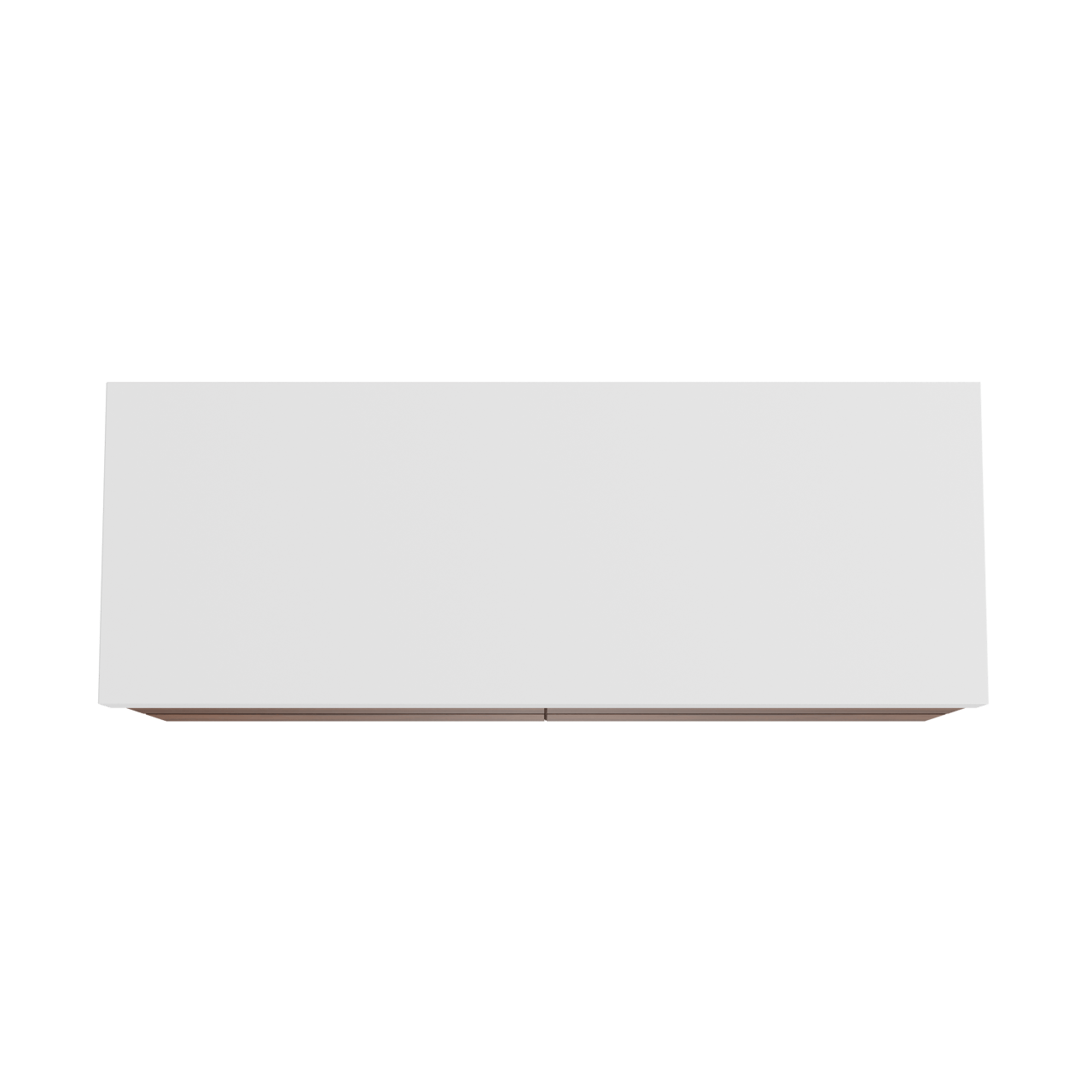 Balmani Mitra hängendes Möbelstück Set: 150 x 55 cm, Nussbaum, mit Dominus Einzel- oder Doppel Waschtischplatte, Solid Surface Weiß matt