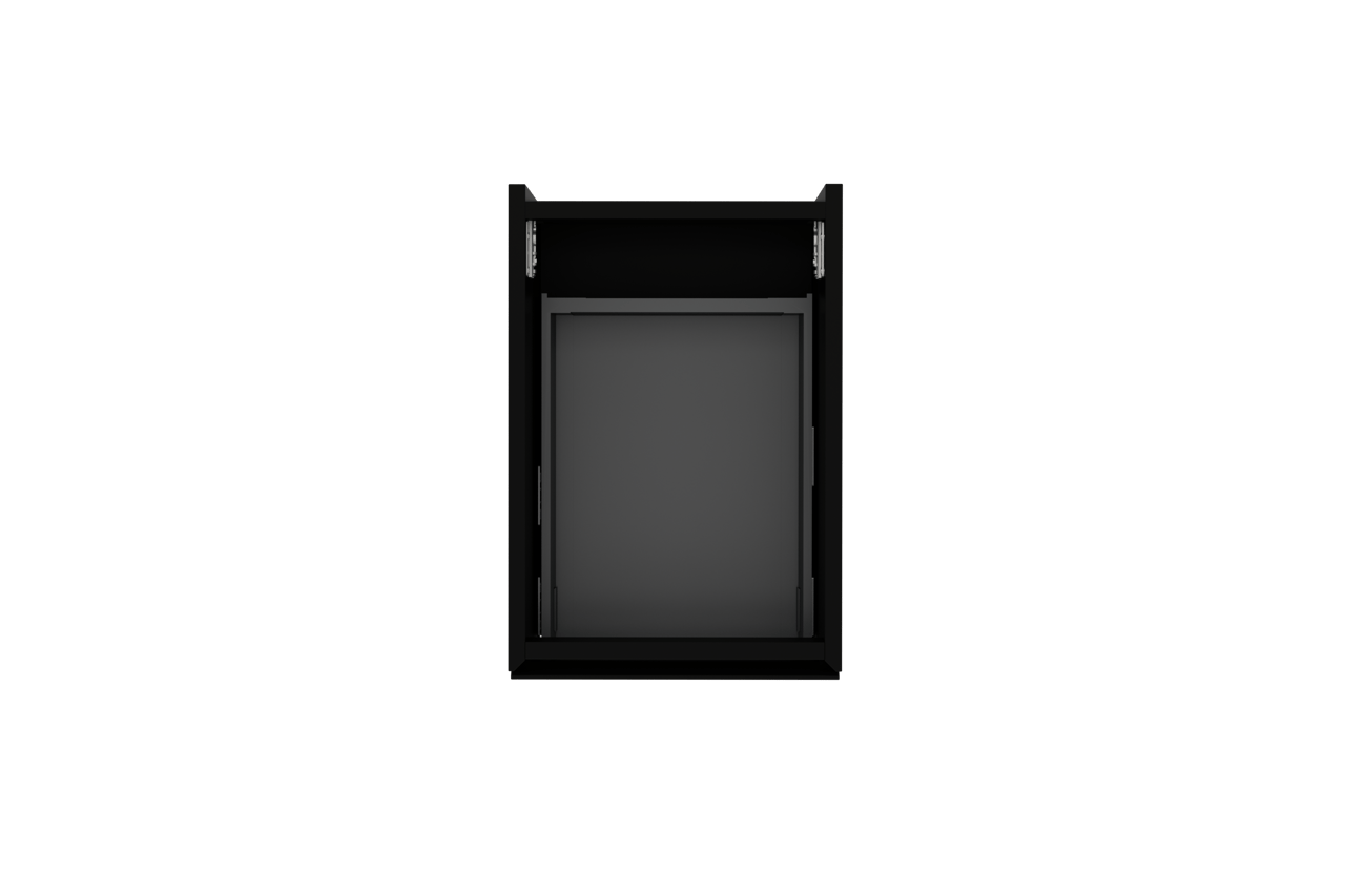 Storke Edge zwevende wastafelonderkast 35 x 52 cm mat zwart 1 lade