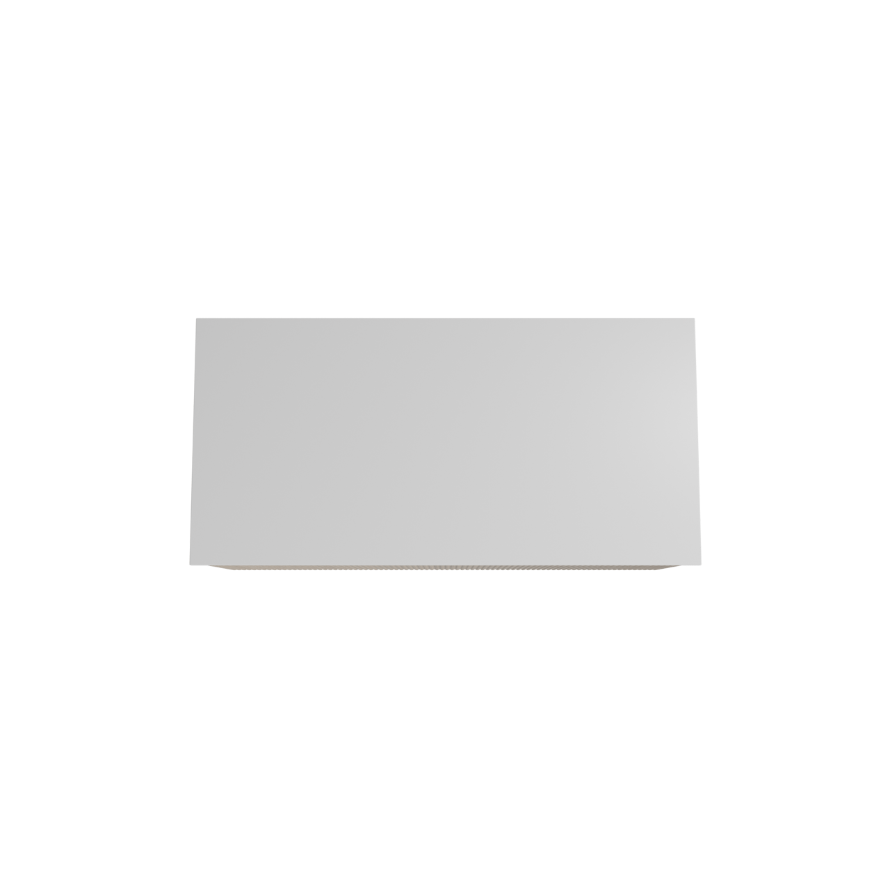 Storke Ribs meuble salle de bains suspendu 105 x 52 cm chêne brut avec Tavola tablette simple en solid surface blanc mat, Nervure droite symétrique verticale