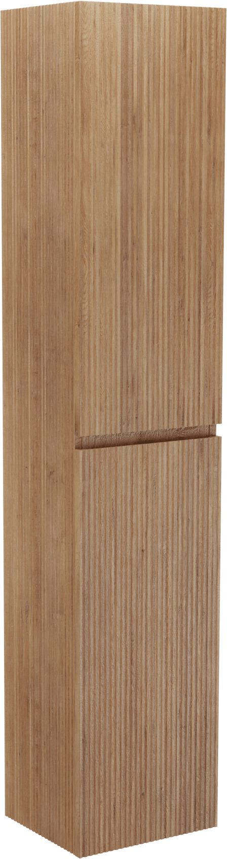 Linie Lado Ribs colonne salle de bains suspendu chêne naturel 35 x 30 x 170 cm