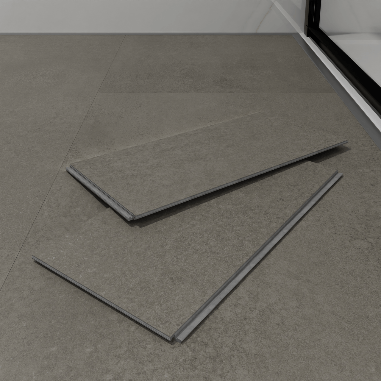 Florris Stockholm SPC klik vinyl vloer, 6 stuks, 40x80cm, Ocean Grey
