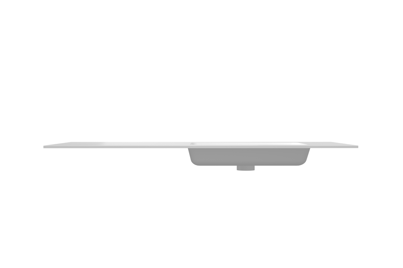 Storke Mata Waschtisch, rechts, Solid Surface matt, 140 x 52 cm, Schrankkombination 45 cm