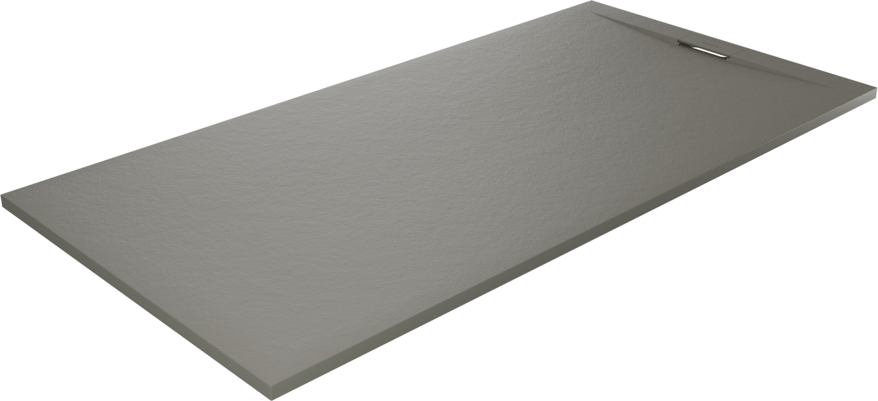 Luca Varess Fusion douchebak 180 x 90 cm composietmarmer mat zijdegrijs