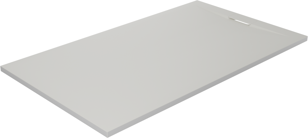 Luca Varess Fusion douchebak 140 x 80 cm composietmarmer mat wit