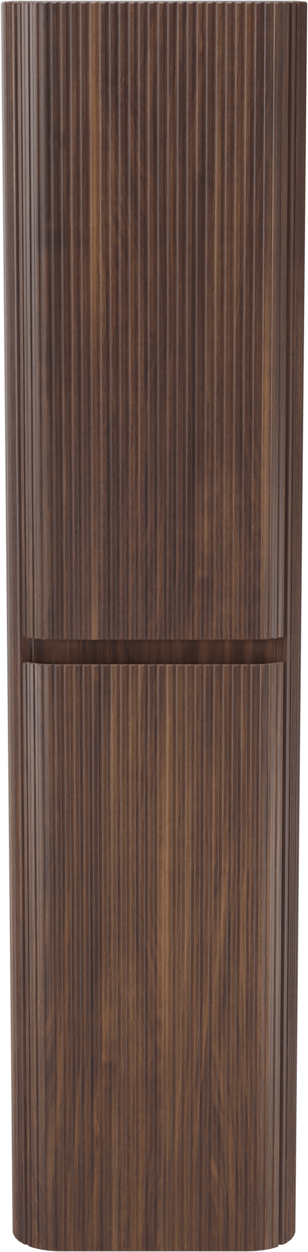 Storke Soft hängender Hochschrank Nussbaum 40 x 35 x 170 cm, Vert. Sym. Rippe