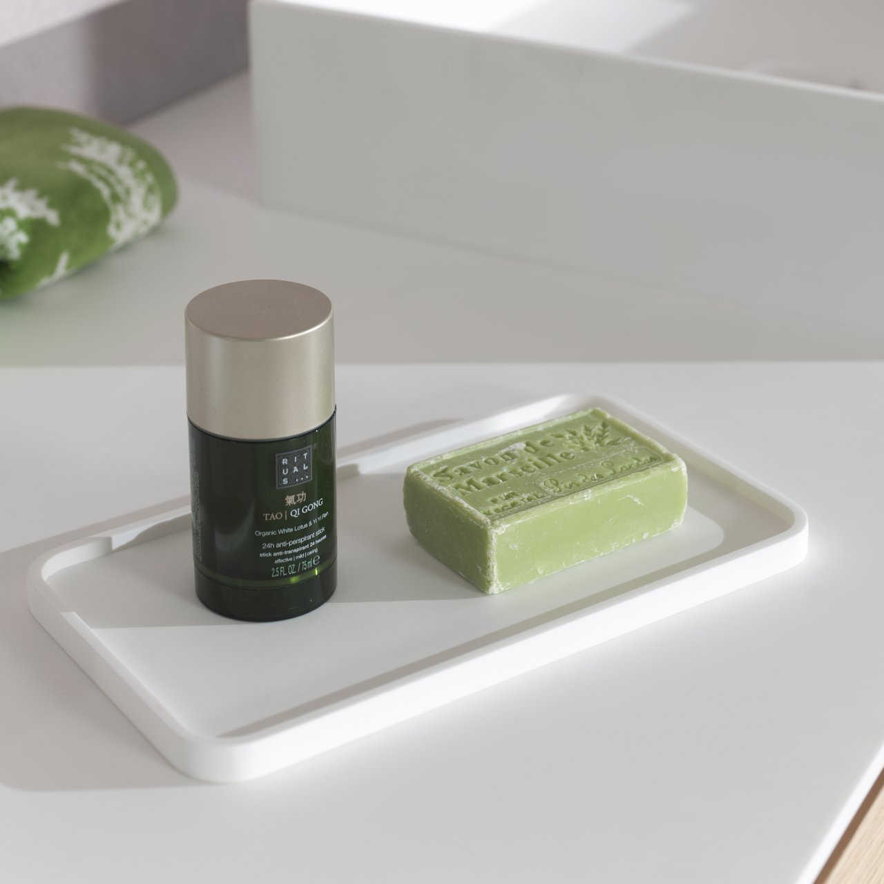 Balmani Testa cosmetica schaal wit Solid Surface 25x14cm