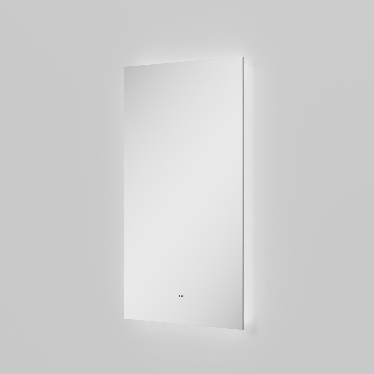 Luca Varess Luuno rechteckiger Badezimmerspiegel 45 x 90 cm mit Spiegelbeleuchtung und Anti-Beschlag Spiegelheizung