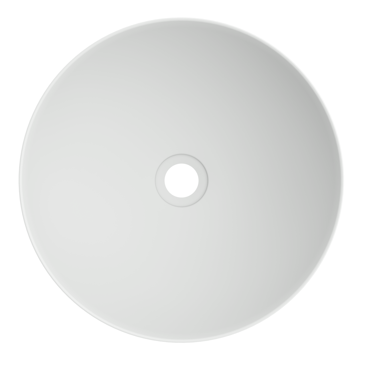 Luca Varess Supra vasque à poser porcelaine blanc mat rond Ø 36 cm
