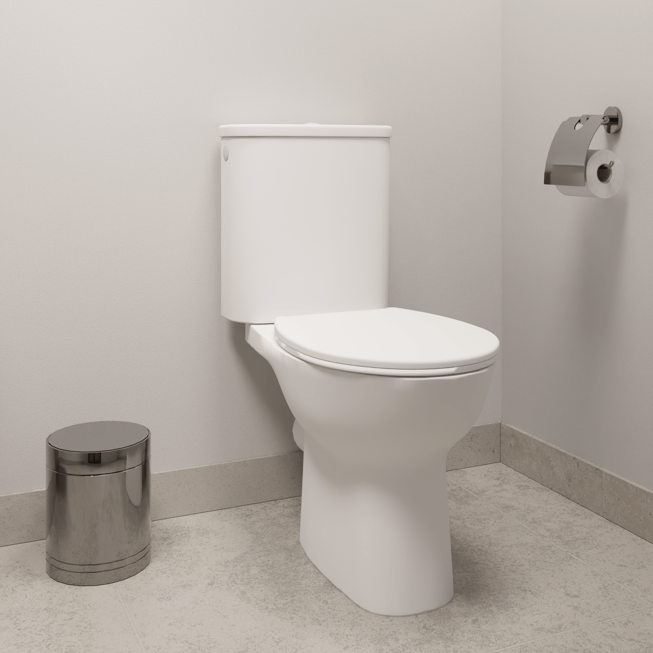 Linie Lina stand-wc Weiß Glänzend spülrandlos