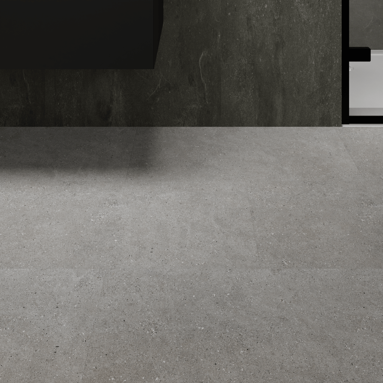 Florris Stockholm SPC-Klickvinylböden, 6 Stück, 40x80cm, Crater Grey
