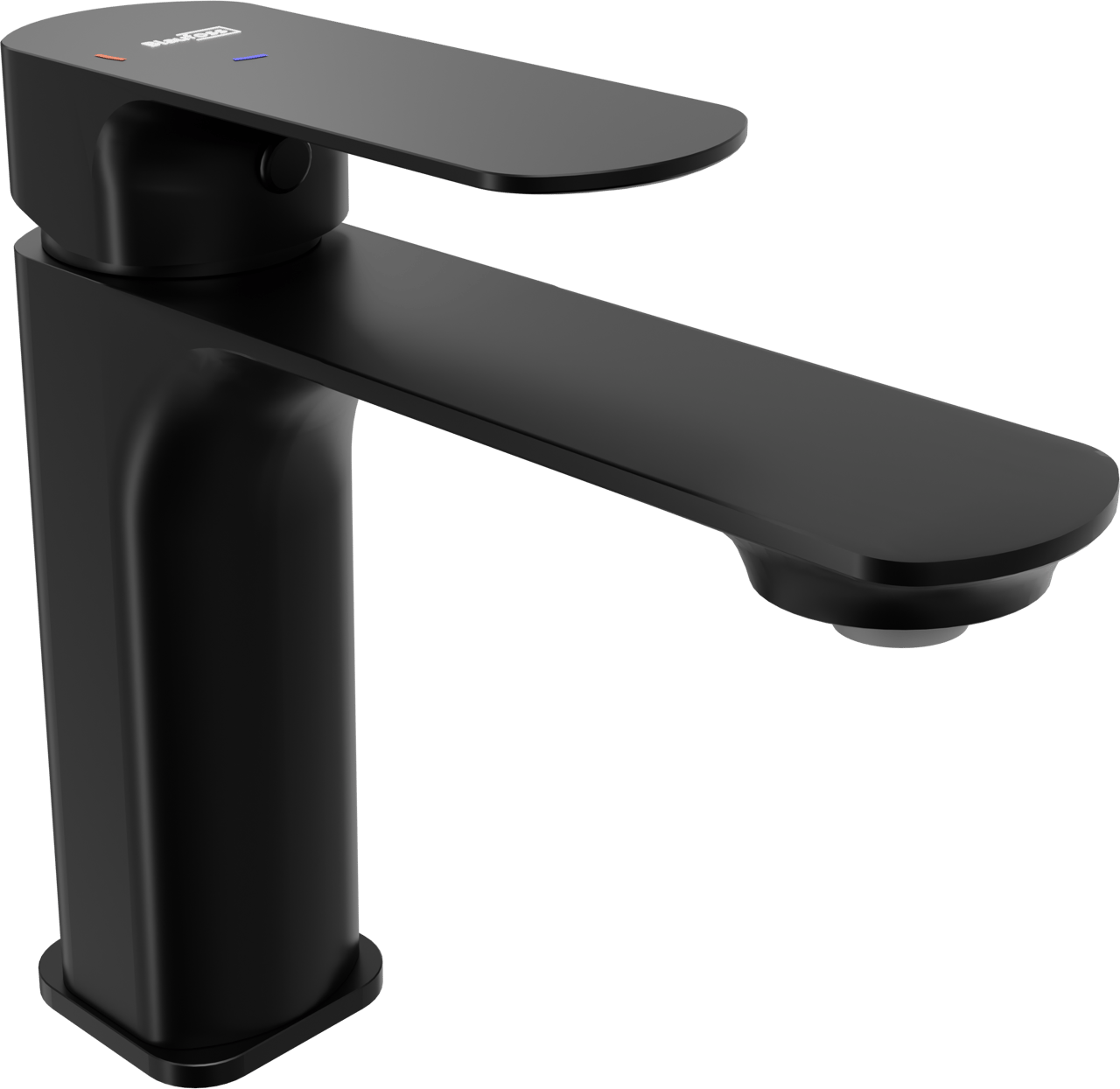 Blaufoss Bodan EcoStart Standard-Waschbecken Armatur: Schwarz matt