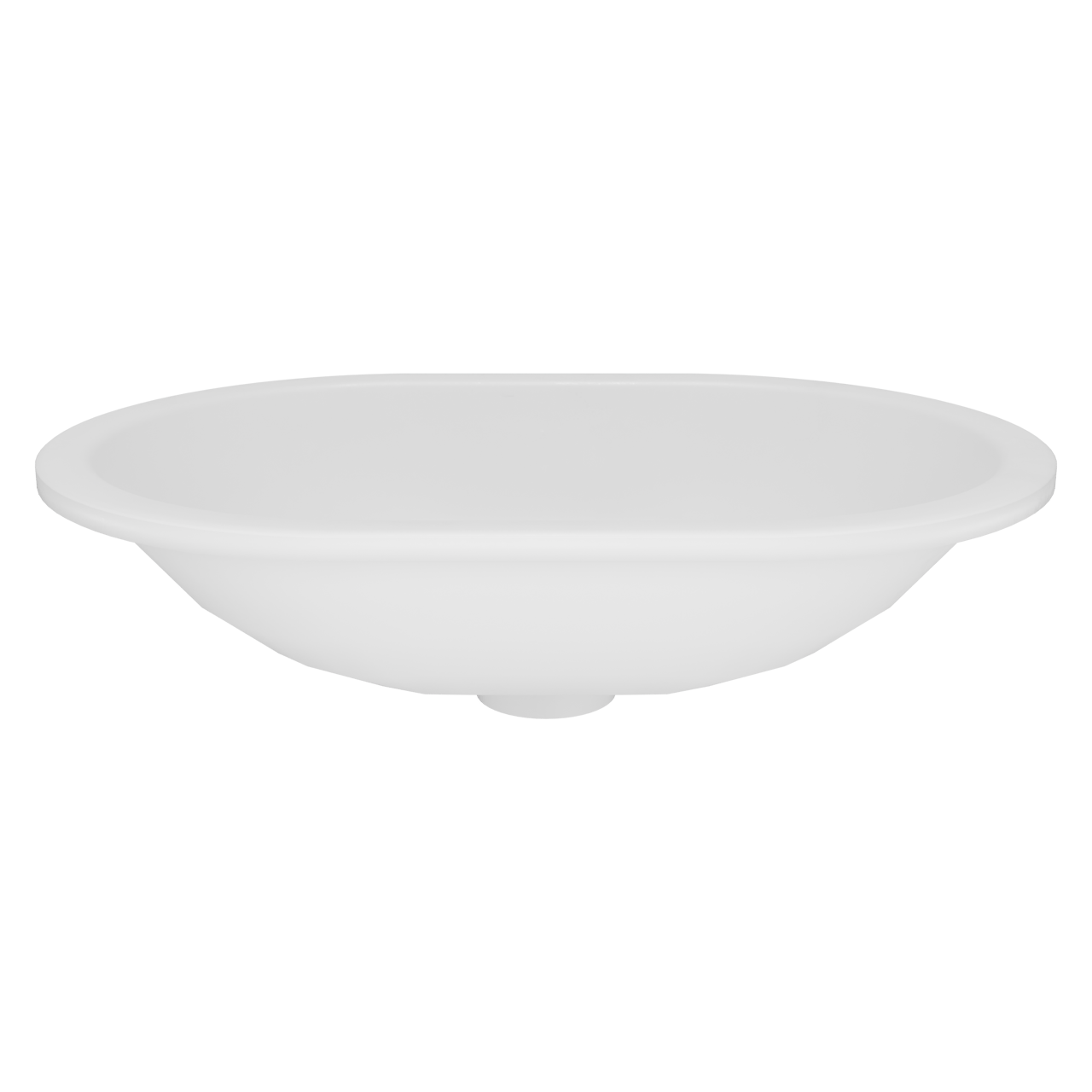Storke Intra vasque à encastrer Solid Surface mat ovale 50 x 35 cm