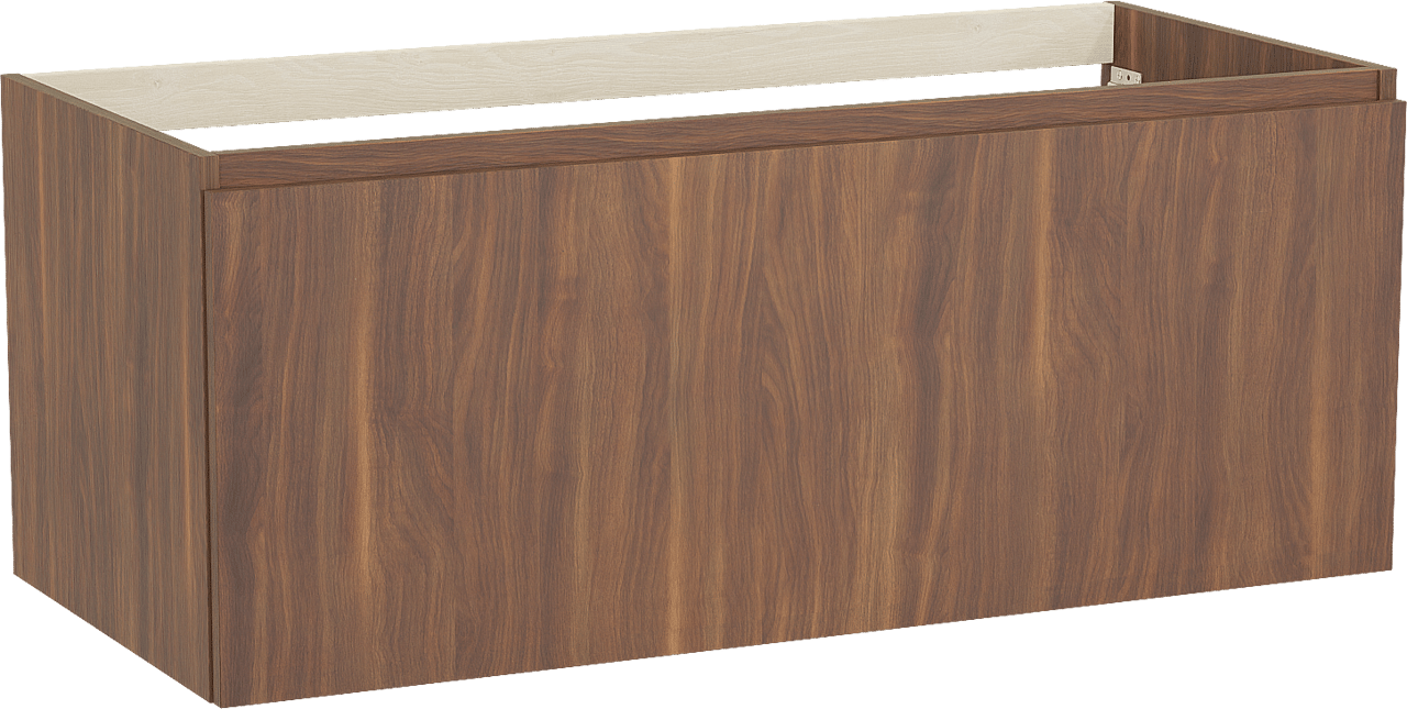 Balmani Sfera by Lucida zwevende wastafelonderkast 120 x 55 cm Amerikaans notenhout 2 lades