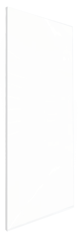 Linie Wall Duschrückwand: 120 x 260 cm, Acryl, Weiß Glänzend