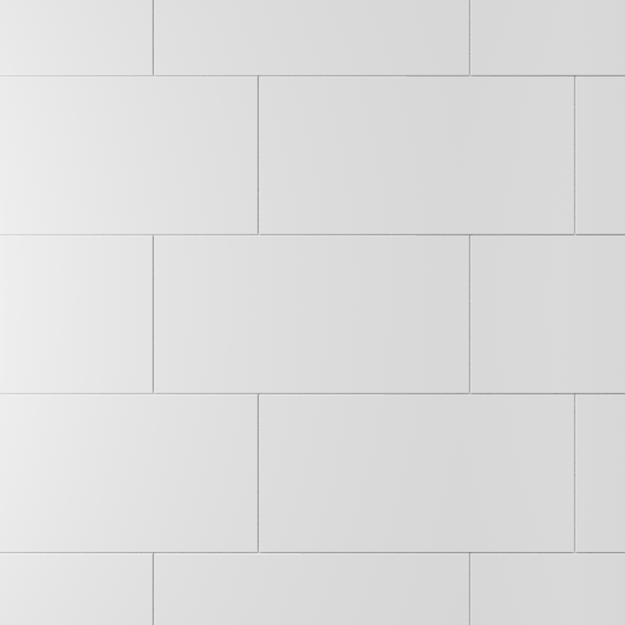 Linie Nord keramische Wandfliesen 9 Stück, 30x60cm Weiß glänzend