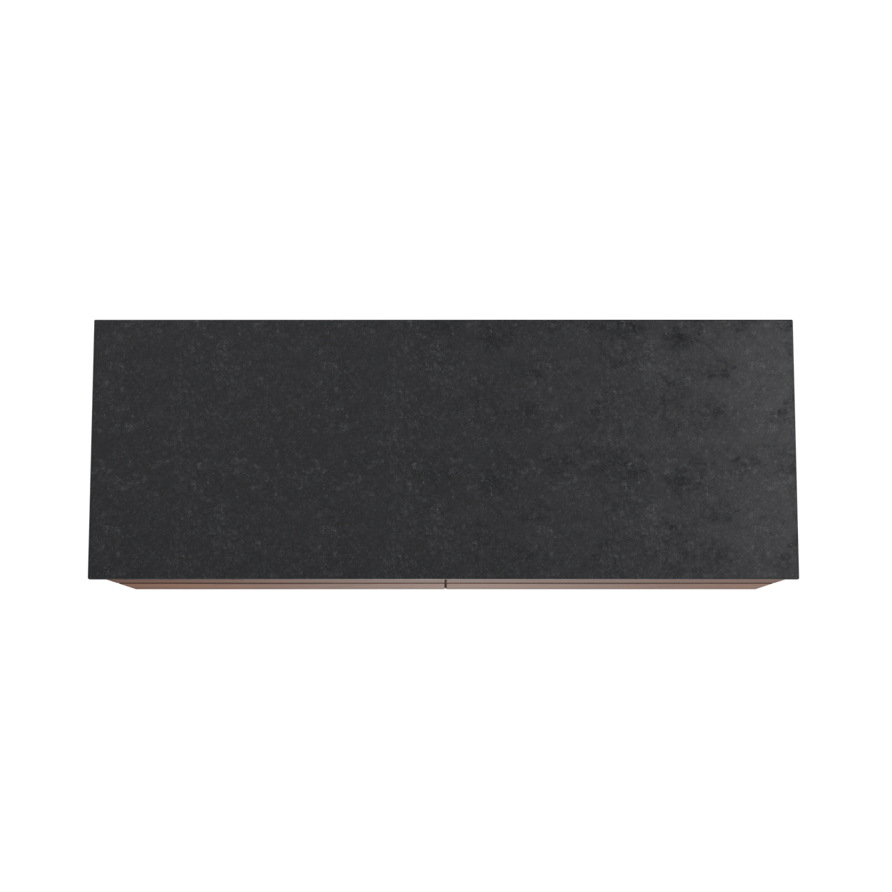 Balmani Mitra meuble salle de bains suspendu 150 x 55 cm noyer avec Stretto tablette simple ou double en granit noir