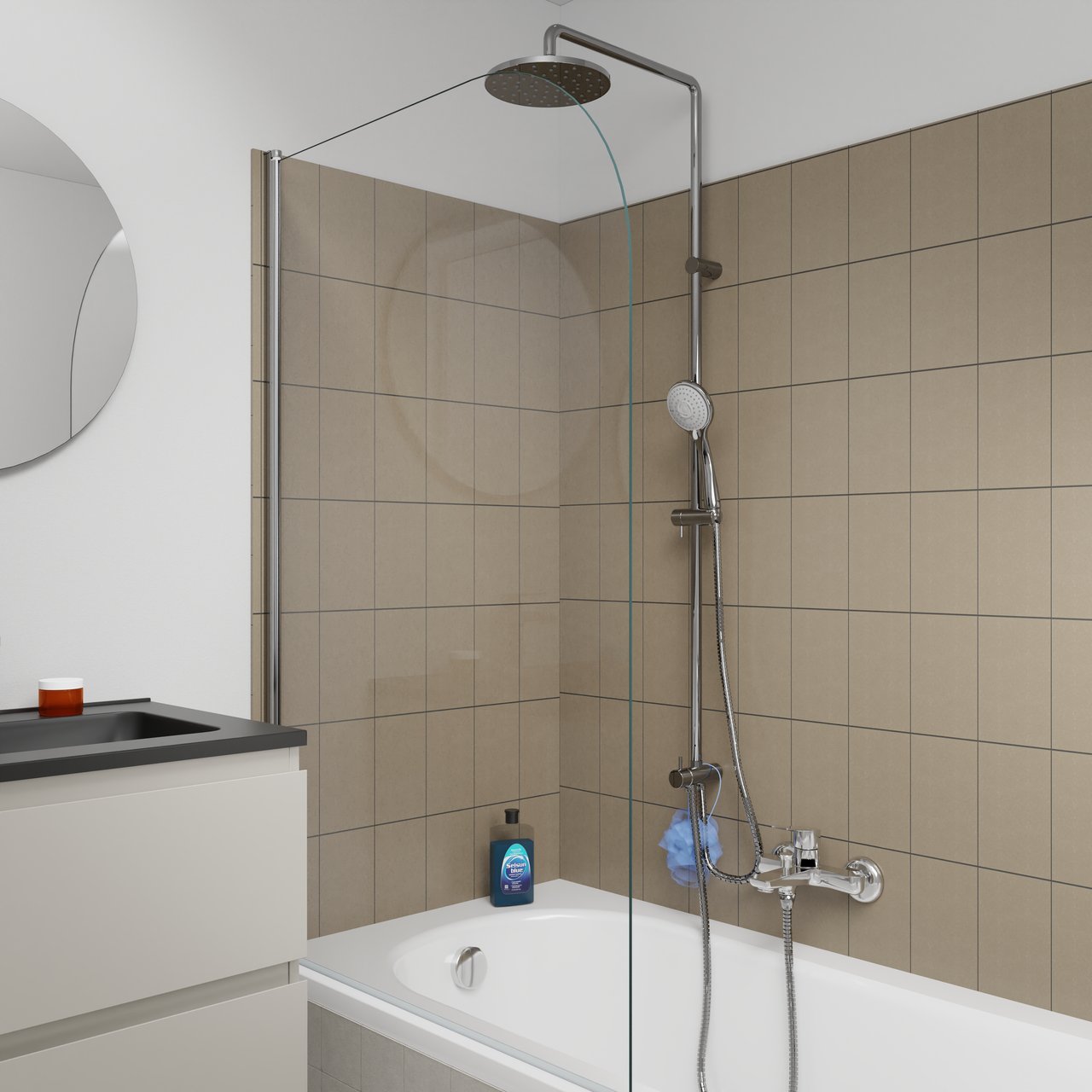 Linie Virginia kit de douche chrome brillant