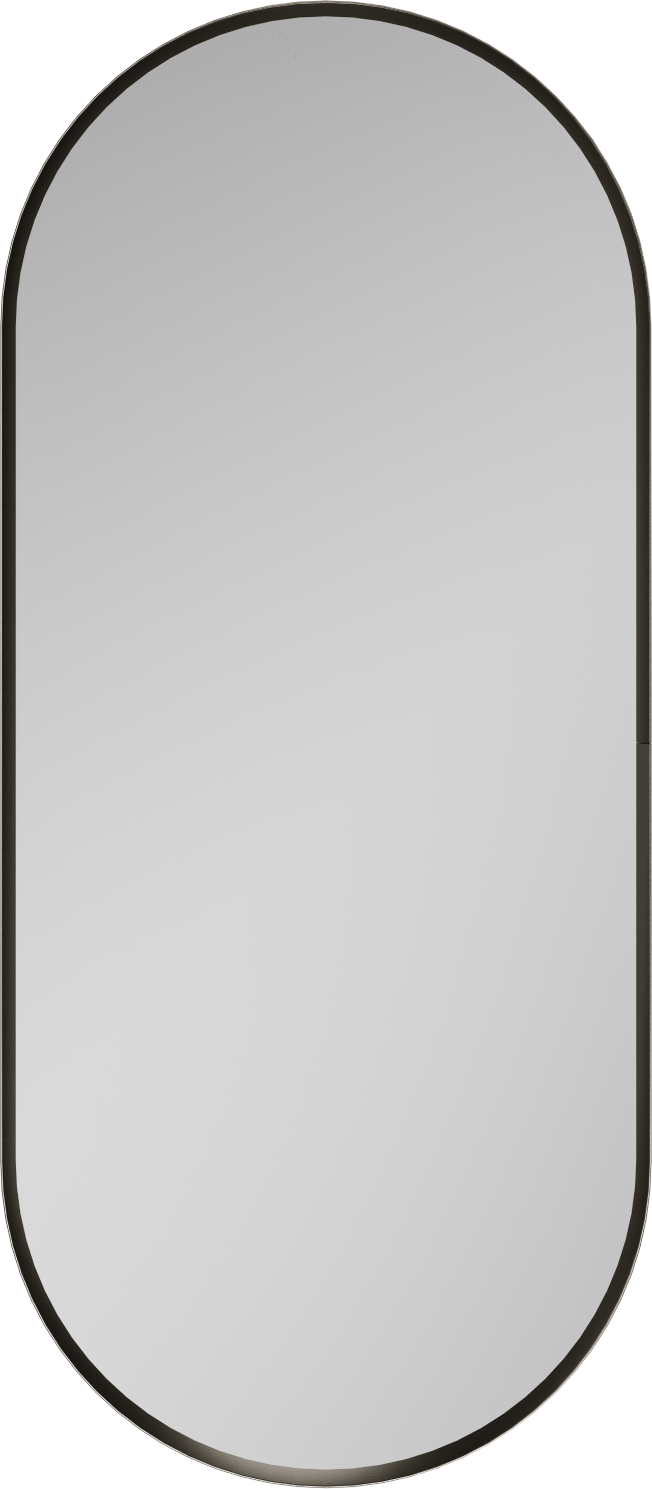 Balmani Auro miroir de toilette ovale Brushed GunMetal 35 x 80 cm