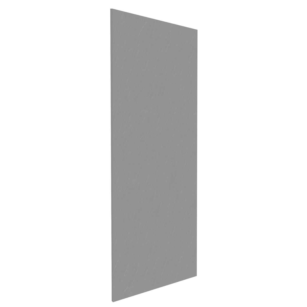 Balmani Zeno Duschrückwand: 140 x 90 x 220 cm, Marmorkomposit, Dunkelgraue Schieferstruktur