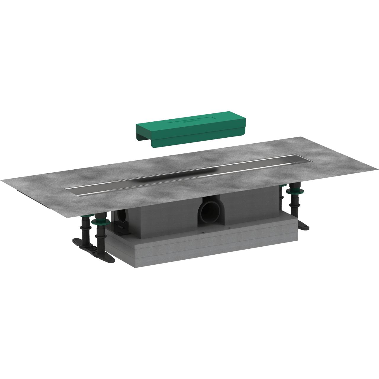 Hansgrohe uBox Standard kit d'installation pour rigole de douche 60cm pour Raindrain Match ou Rock