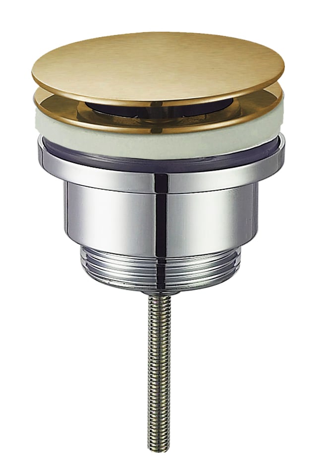 Blaufoss Round robinet de lavabo réhaussé Brushed Gold