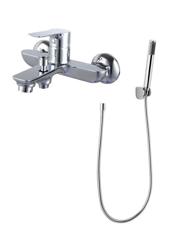 Linie Mila robinet baignoire avec douchette chrome brillant