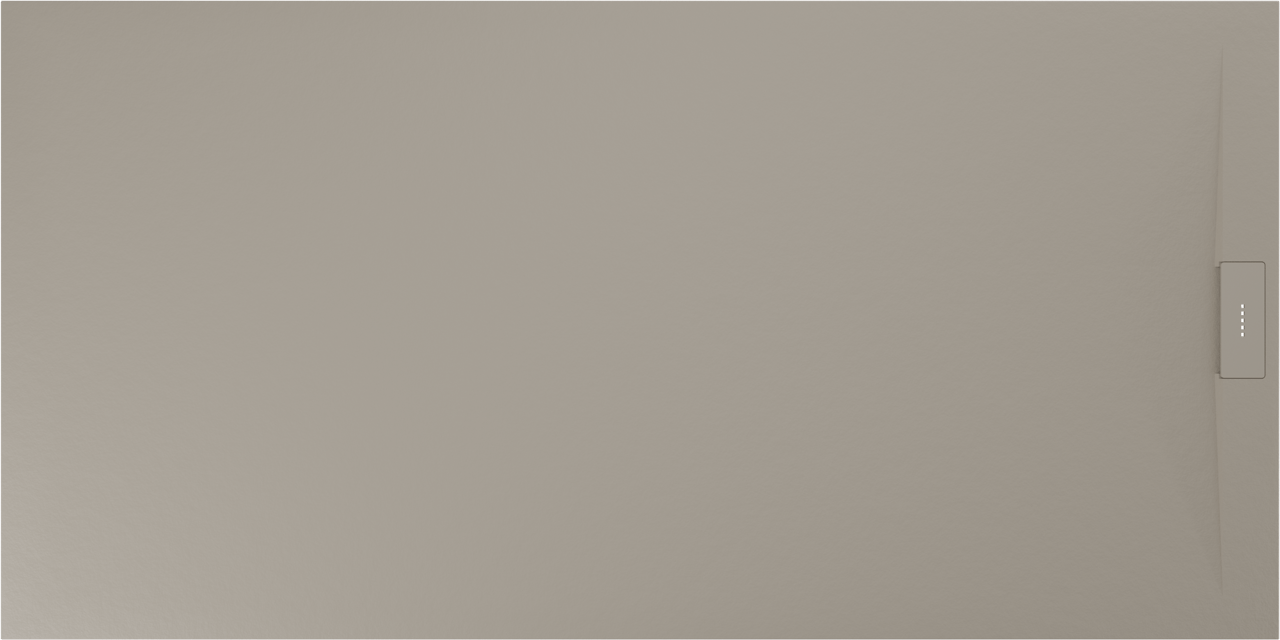 Luca Varess Fusion douchebak 180 x 90 cm composietmarmer mat greige