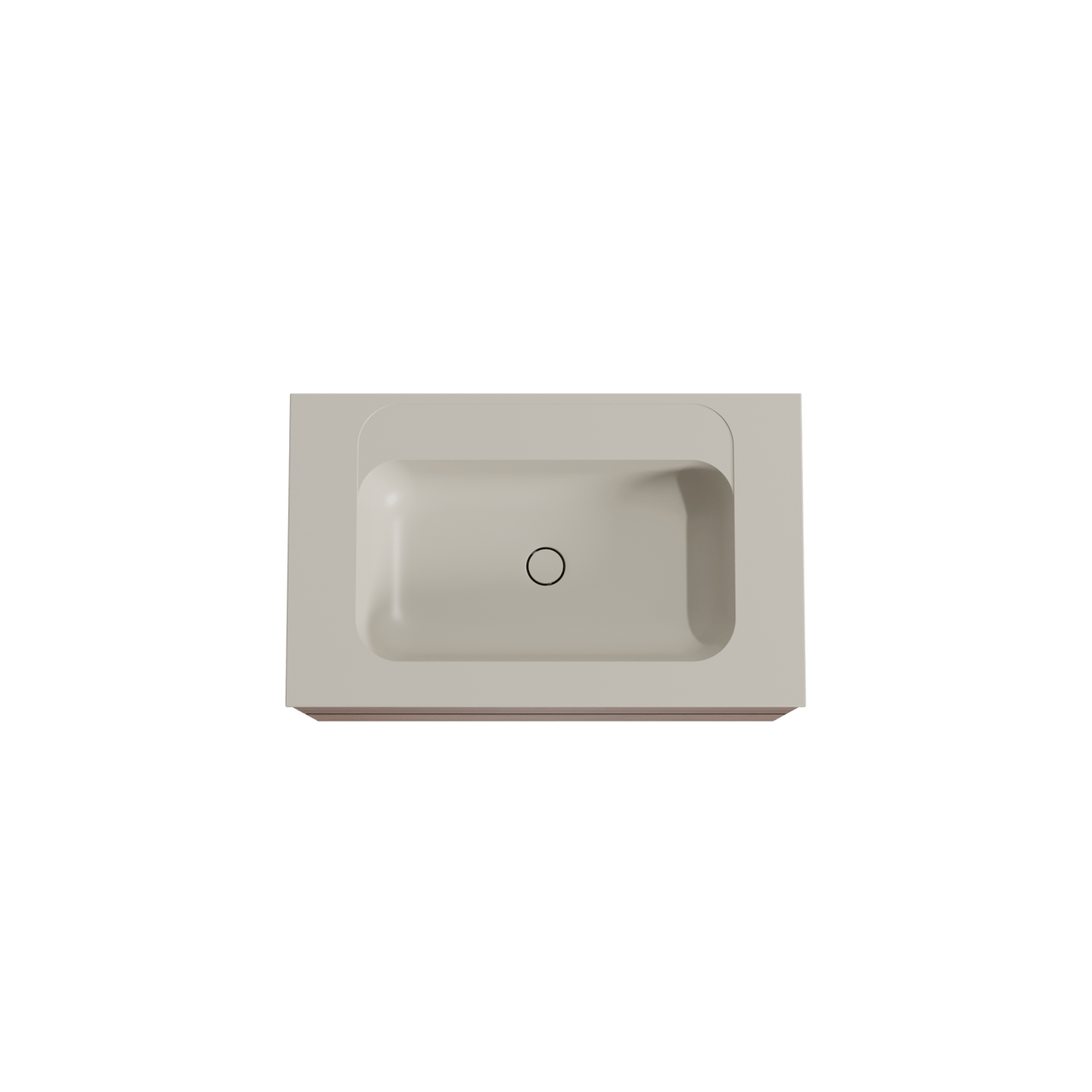 Balmani Mitra meuble salle de bains suspendu 90 x 55 cm noyer avec Tablo Strada plan simple en marbre composite soie grise