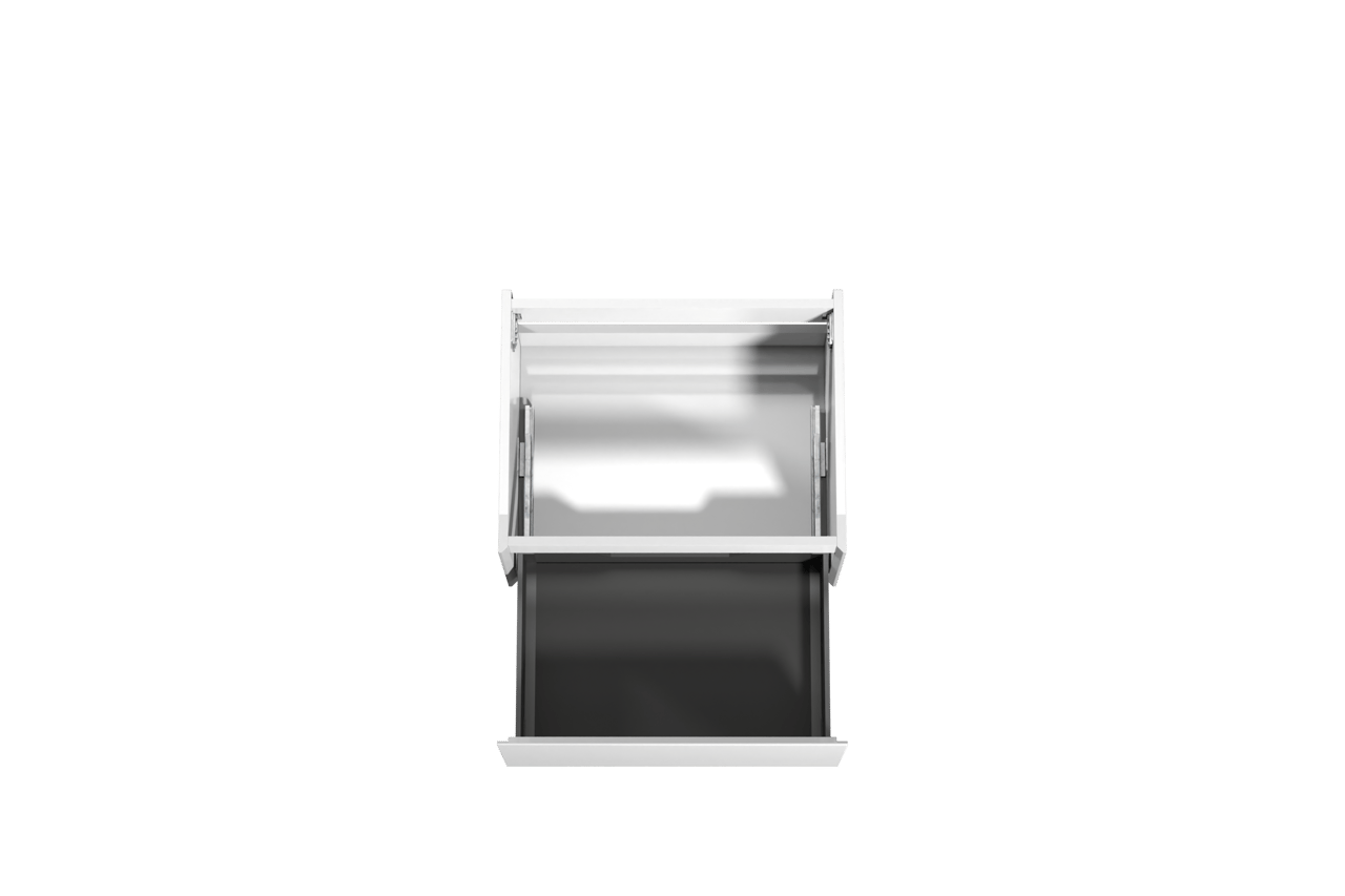 Storke Edge meuble sous-lavabo suspendu 65 x 52 cm blanc brillant 1 tiroir