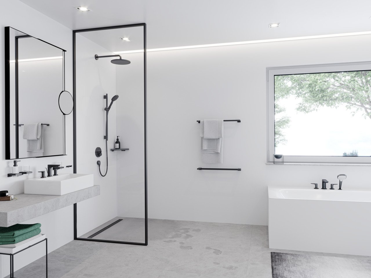 Hansgrohe douchearm 38,9 cm Mat Zwart