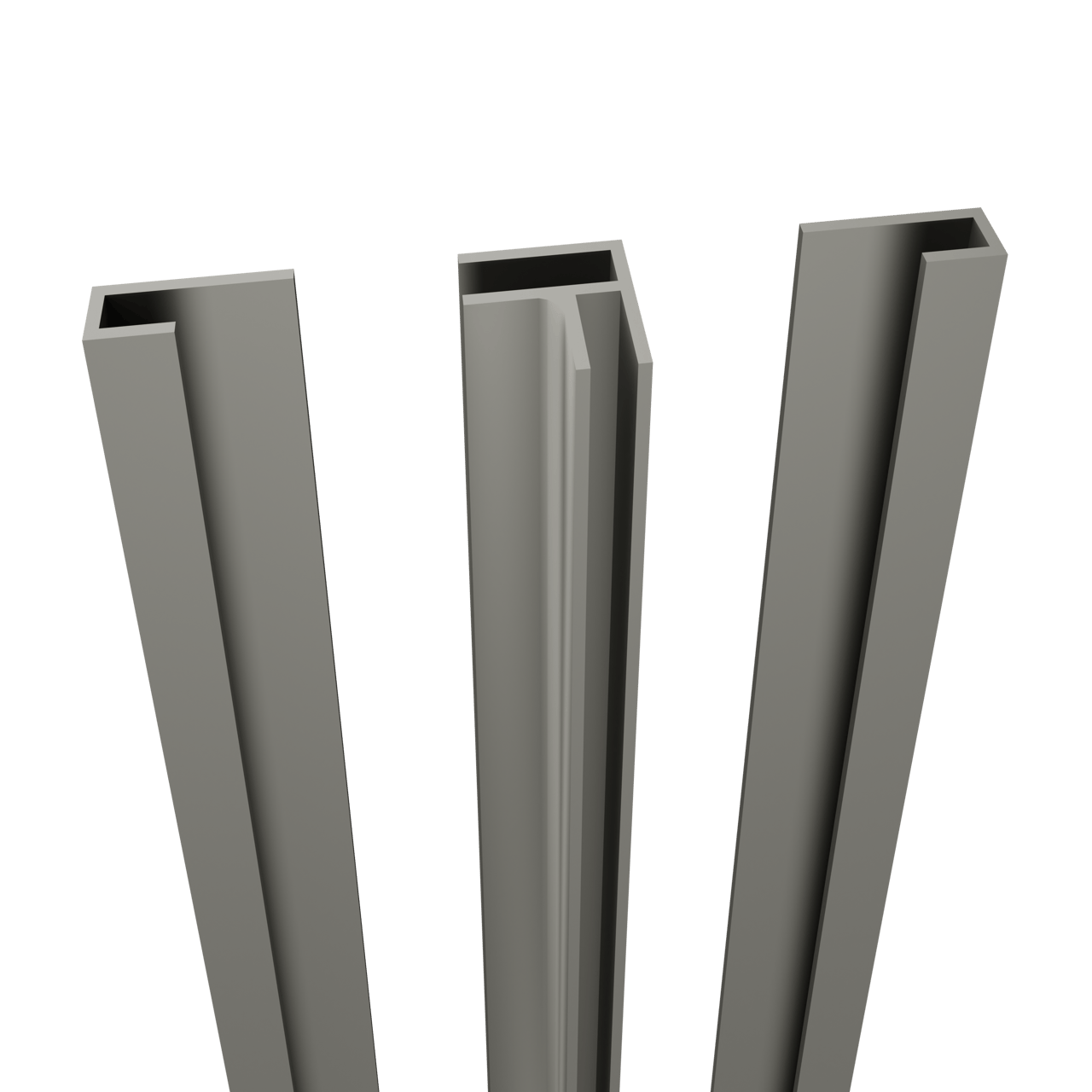 Linie lot de profilés d'angle + profilés latéraux pour panneau mural salle de bain 210 cm PVC Oregon