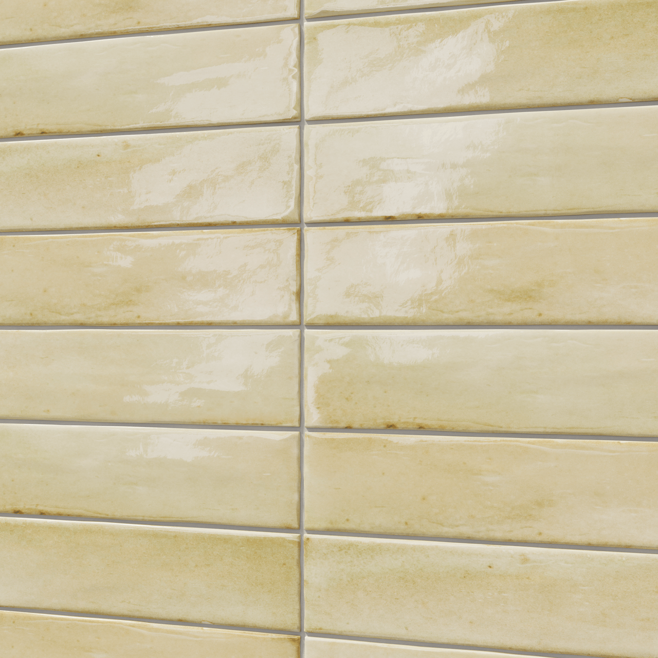 Carruzo Costa keramische Wandfliesen 34 Stück, 6x24,6cm Crema