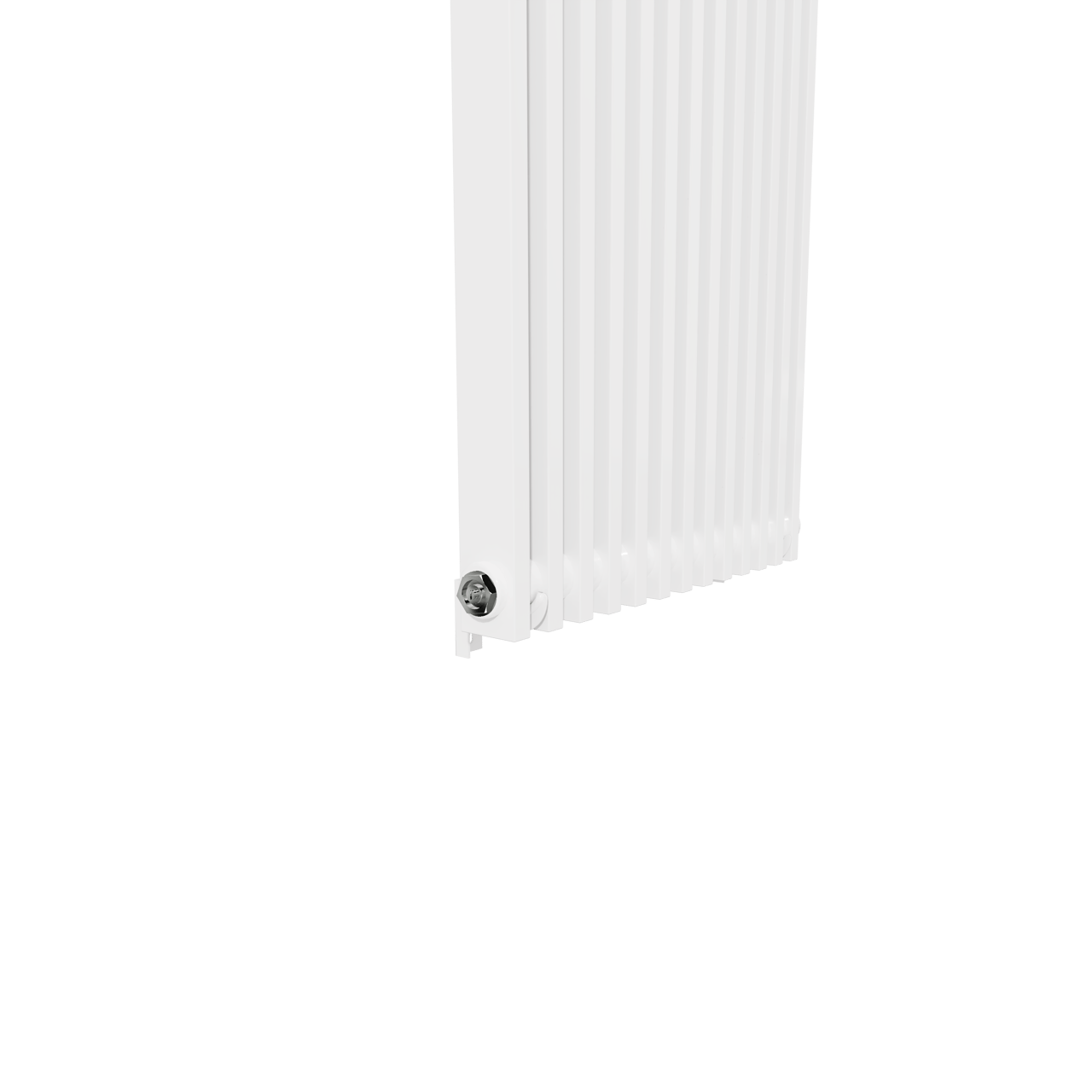 Vipera Corrason enkele badkamerradiator 50 x 180 cm centrale verwarming glanzend wit zijaansluiting 1.649W