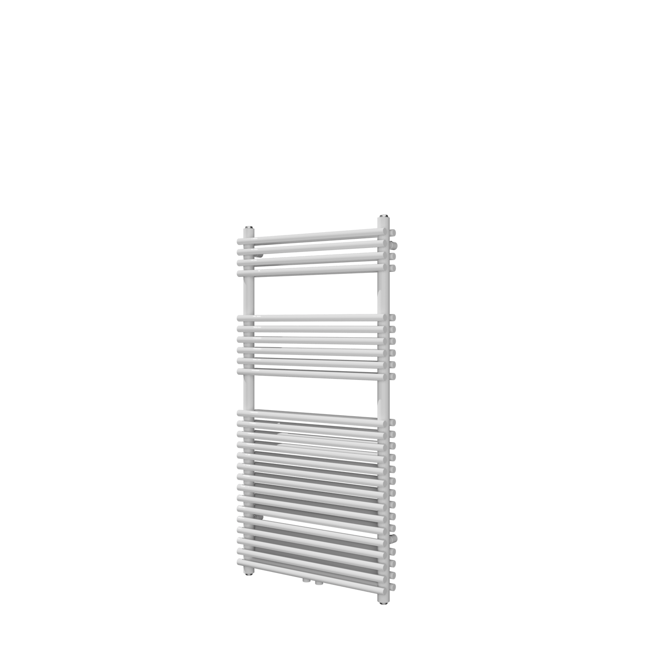 Vipera Alegria sèche-serviettes Doublé 60 x 120 cm chauffage électrique blanc brillant raccordement latéral et central possible 1000W, résistance incluse