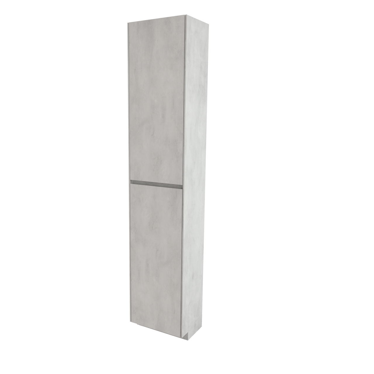 Storke Edge stehender Hochschrank links Beton silbergrau 40 x 30 x 200 cm