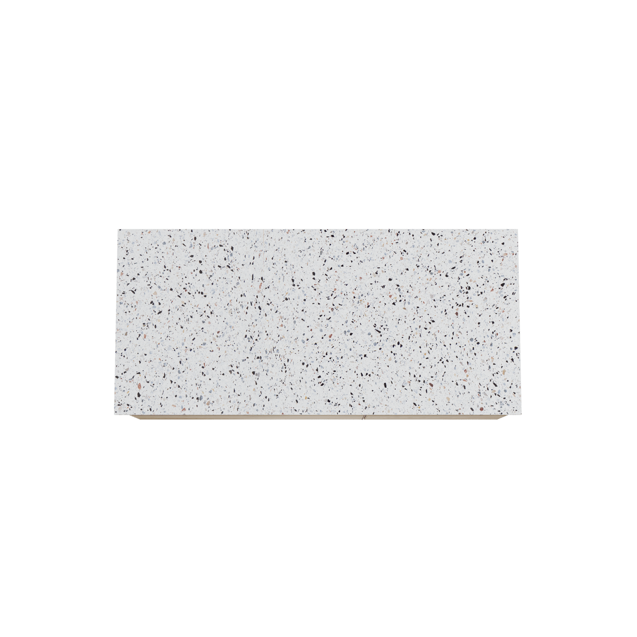 Balmani Mitra meuble salle de bains suspendu 120 x 55 cm chêne brut avec Stretto tablette simple ou double en blanc/noir mat terrazzo