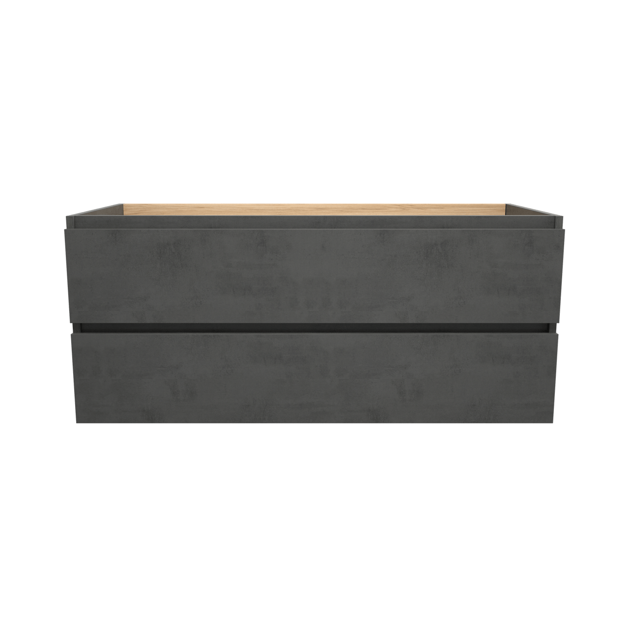 Balmani Lucida zwevende wastafelonderkast 120 x 55 cm beton donkergrijs 2 lades