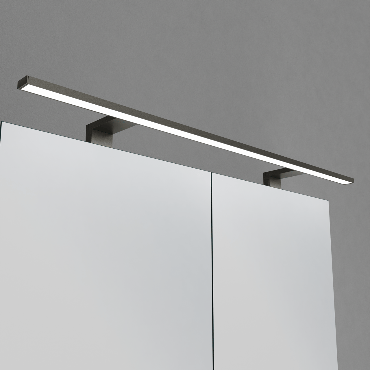 Luca Varess Cubico LED Beleuchtung 80 cm Brushed GunMetal