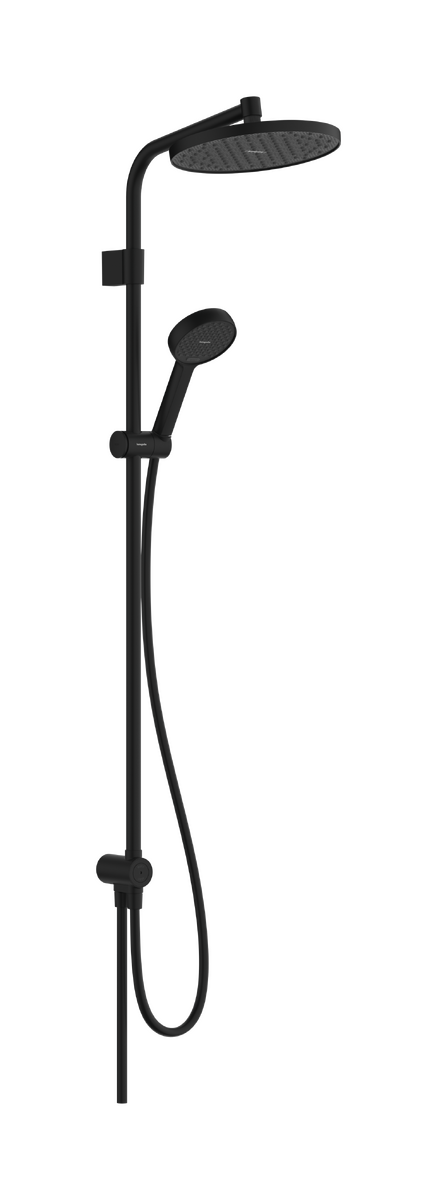 Hansgrohe Activera S 240 opbouw regendoucheset zonder kraan Reno Varia Mat Zwart