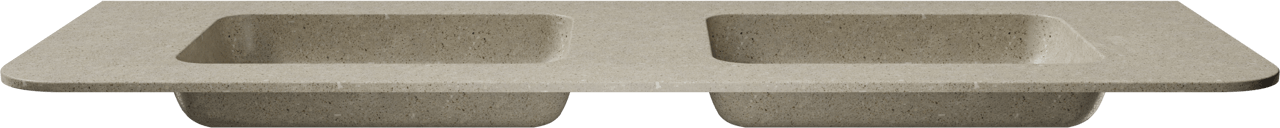 Balmani Moon double vasque Macchiato Terrazzo 160 x 55 cm