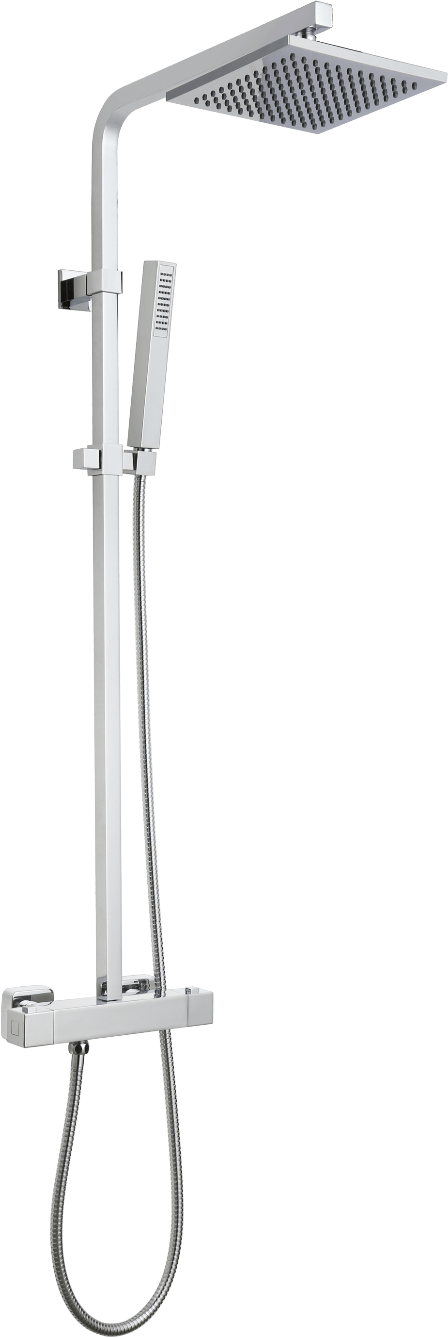 Linie Madagascar 200 thermostatische regendoucheset Glanzend Chroom