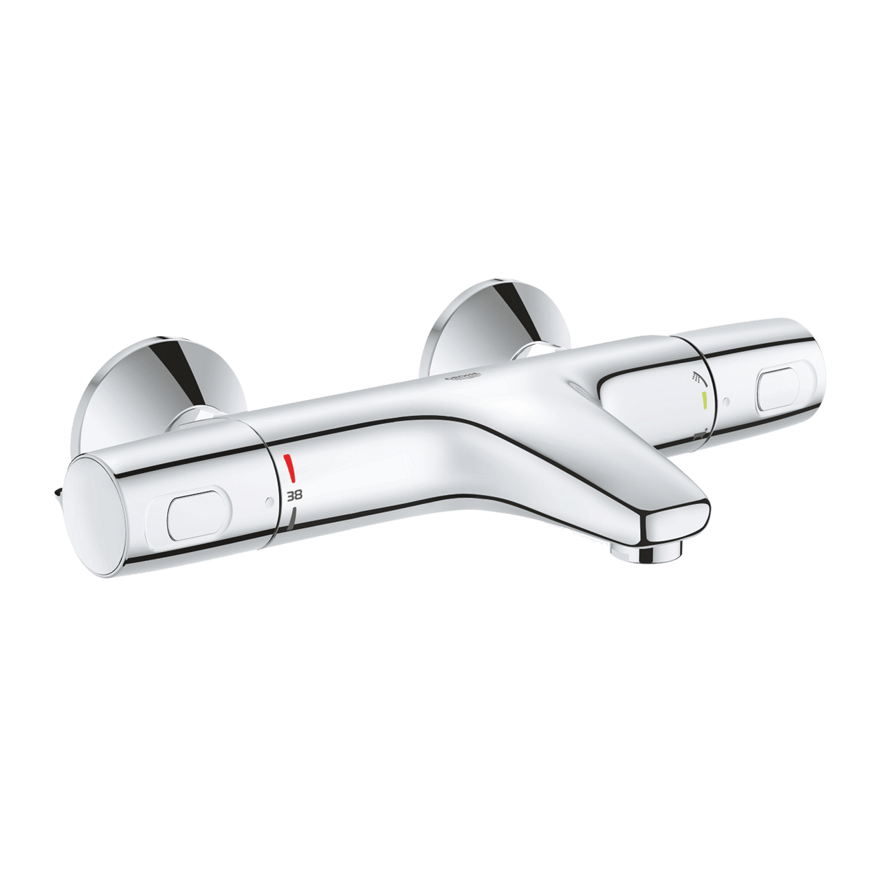 Grohe Precision Trend Opbouw badkraan thermostatisch glanzend chroom