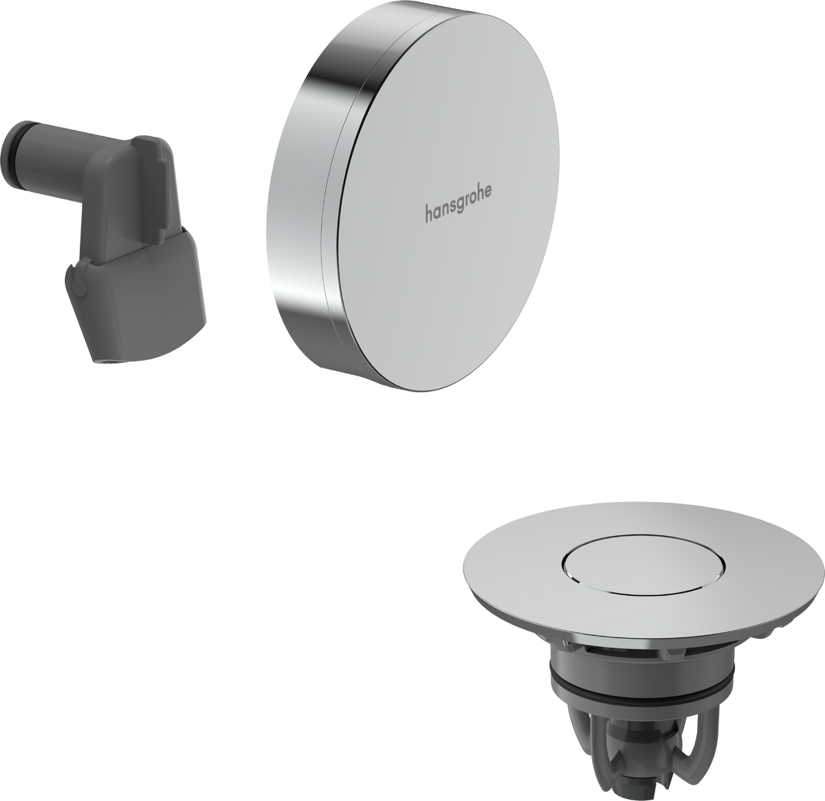 Hansgrohe Exafill afwerkset badvulling, afvoer en overloop Glanzend Chroom