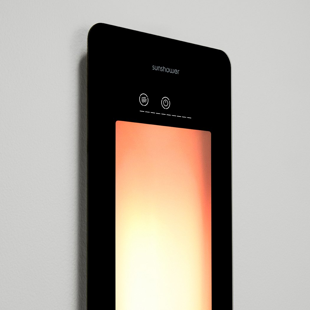 Sunshower One L Infrarood Inbouw black
