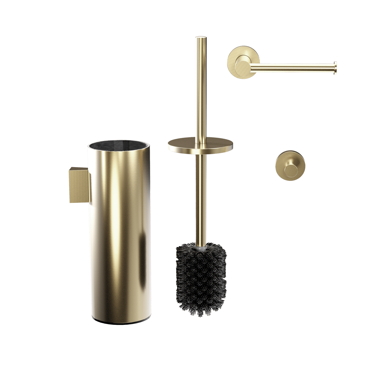 Blaufoss Harmony wc-accessoireset Brushed Champagne Gold